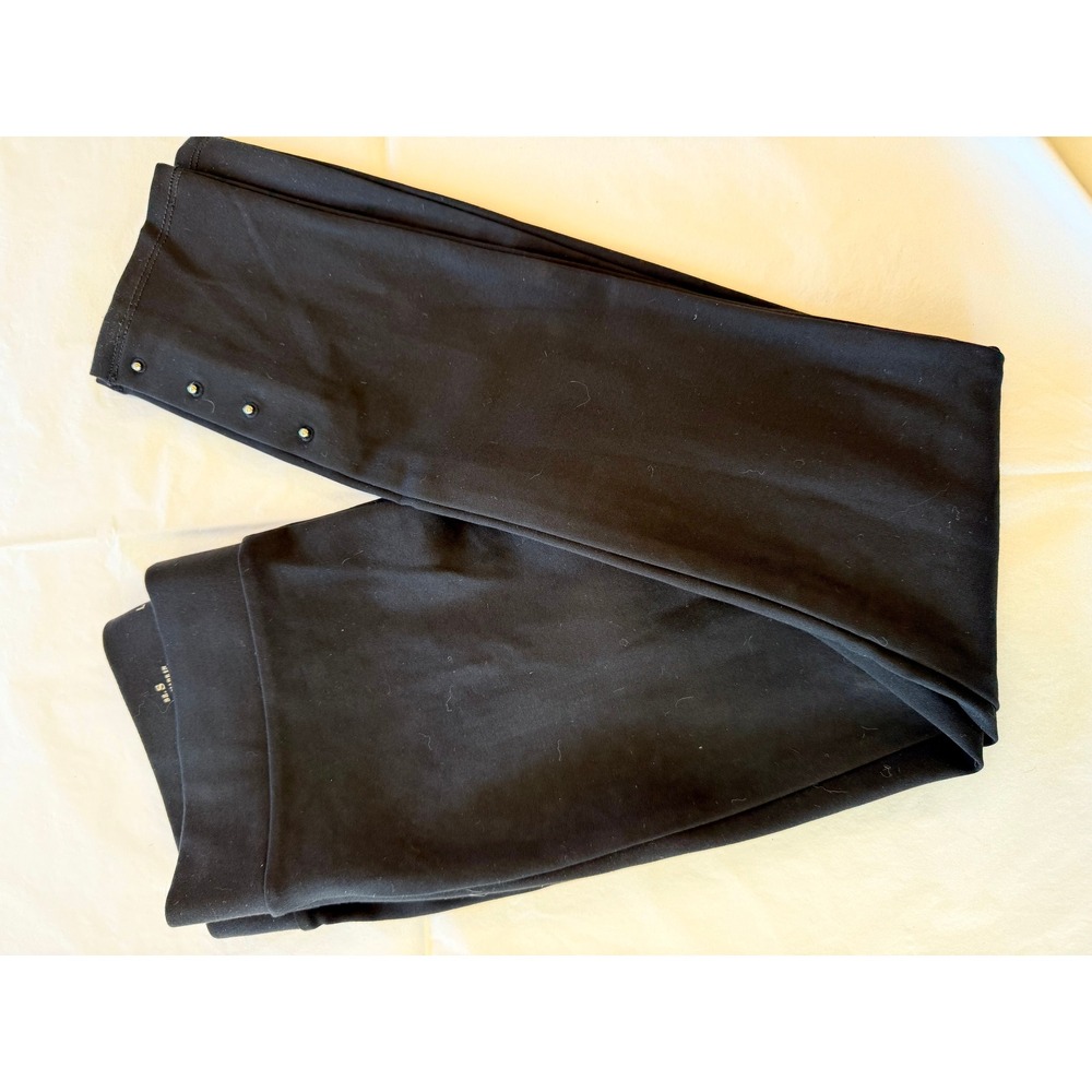 White House Black Market The Legging Women S Black Good Rhinestone Studded Ankle - Picture 7 of 8